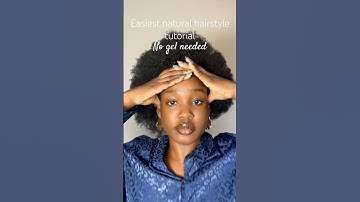 Quick natural hairstyle for short 4c hair. No gel needed🤭🤍 #naturalhairtutorial #4cnaturalhair