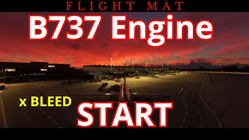 How to cross bleed engine start Boeing 737-800 PMDG MSFS2020