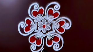 6 Beautiful Mini Rangoli designs for beginners 🌹 simple and easy Traditional kolam designs//Diwali