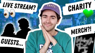 a huge update about my live show! | stream tickets, guest reveal, charity, merch preview + more!