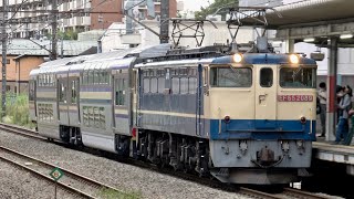 E235系1000番台 F-31編成用グリーン車 甲種輸送 西国分寺駅通過