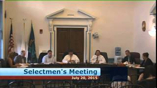 07-20-15 Webster Selectmen Meeting
