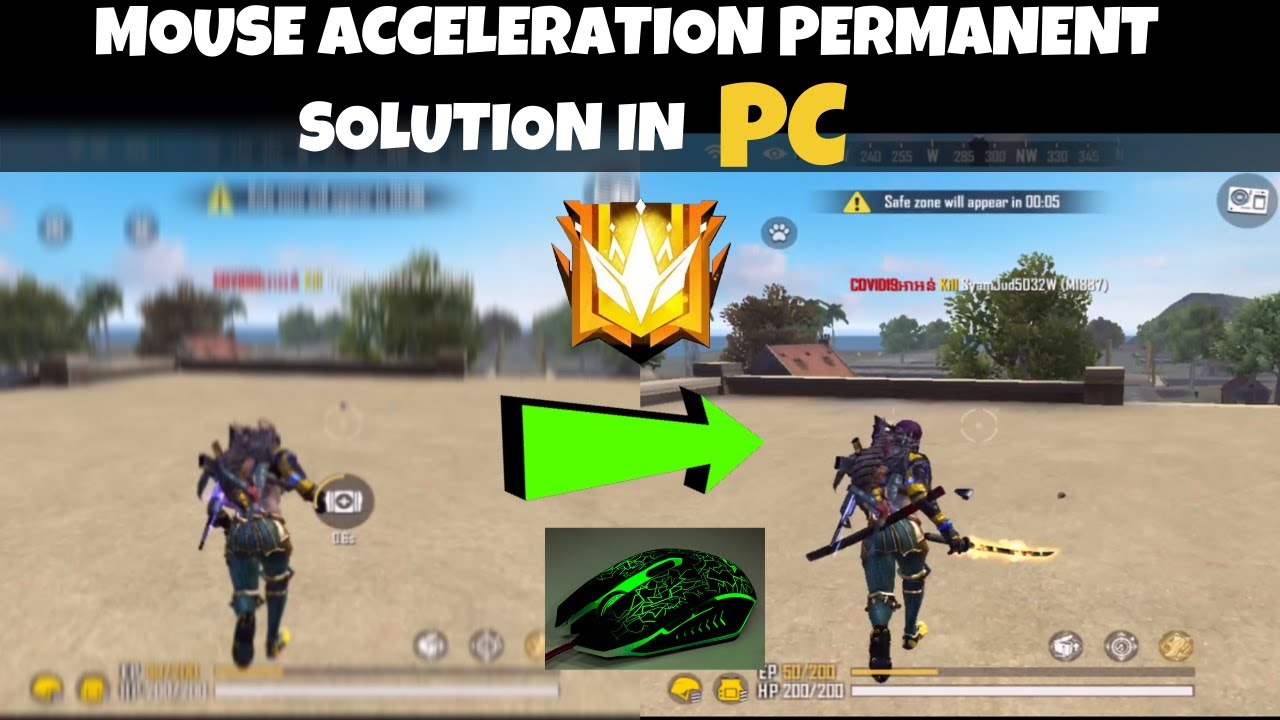 How to Finish Mouse Acceleration in Free Fire in Pc - Permanent Solution - Hindi Urdu