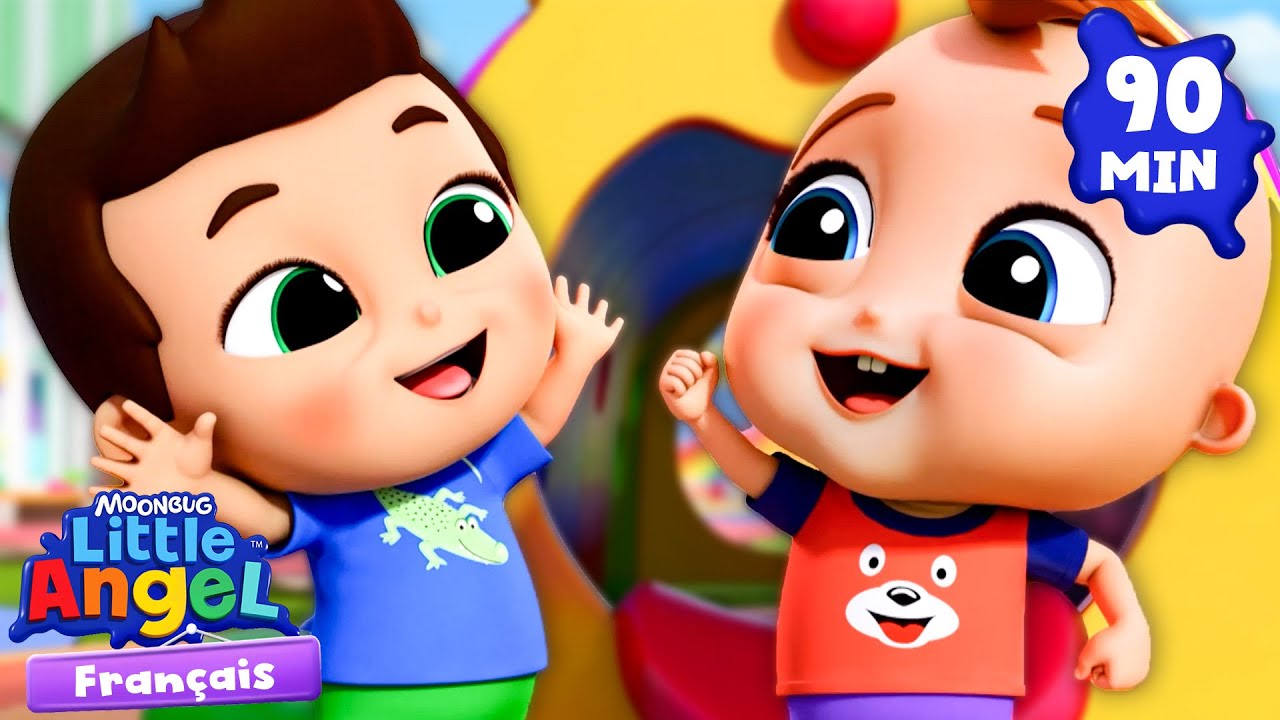 Sois gentil sur le terrain de jeux Bébé Louis | Little Angel | Aventures en Famille