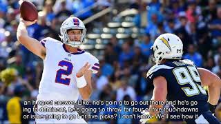 Celebrity Bills QB Nathan Peterman throws 5 INTs in first half vs. Chargers Profile