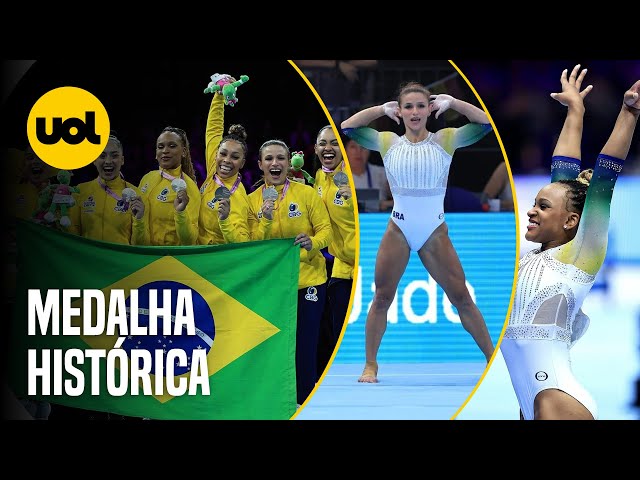 Seleção feminina de ginástica do Brasil conquista histórica prata no Mundial  da Antuérpia - Agência Olímpica