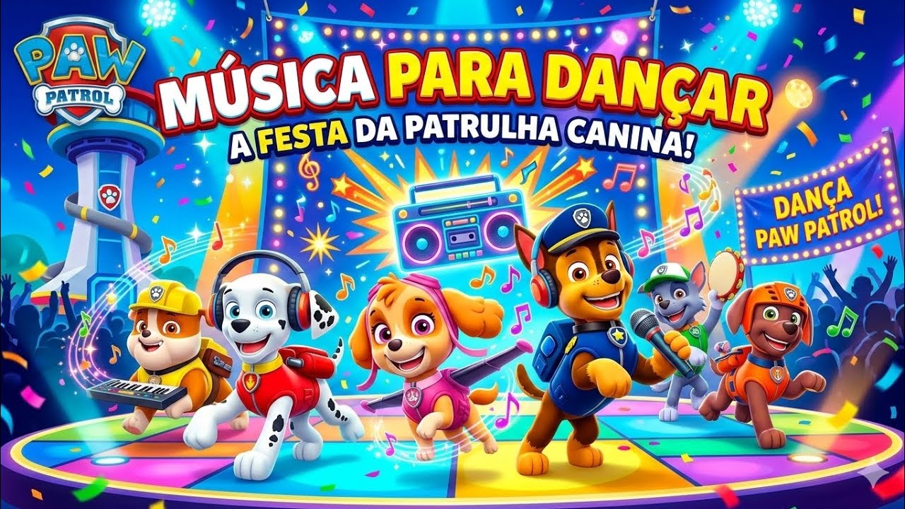 PATRULHA CANINA | MÚSICA PARA DANÇAR | FESTA