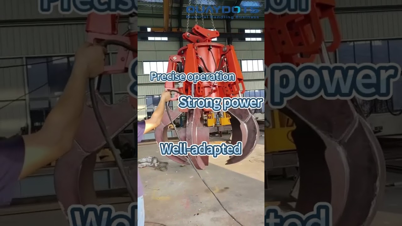 QUAYDOTS ELECTRIC HYDRAULIC GRAB We merge professional precision with an eco friendly vision.