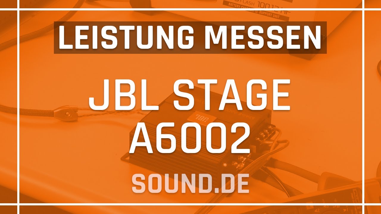 JBL Stage A6002 - Leistungsmessung 2-Kanal Endstufe Verstärker - YouTube