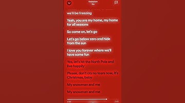Thumbnail of Sia - "Snowman" Speed up song lyrics
