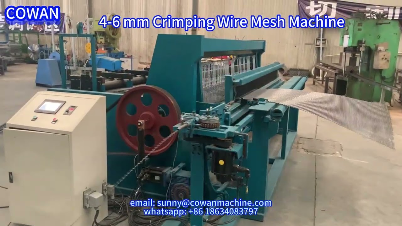4 6 mm Crimping Wire Mesh Machine