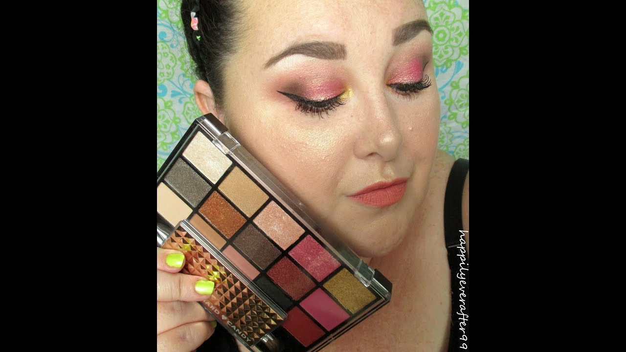 Golden Pink Look using HardCandy RoseGold Palette