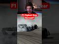 F1 Highest Gear Burnout?