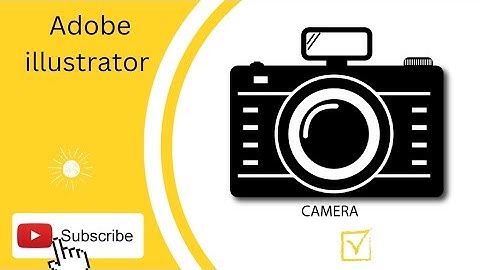 Creating camera icon in illustrator| How to make camera in Adobe illustrator| Camera draw|