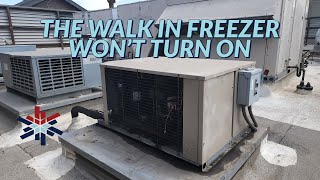 the walk in freezer won't turn on