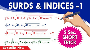 SURDS AND INDICES-01| EASY APTITUDE-SHORT TRICKS FOR ALL COMPETITIVE EXAMS, BY RAMU SIR