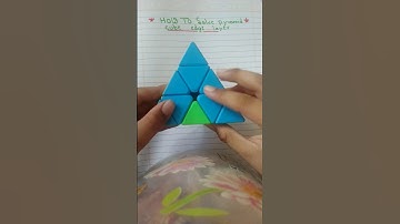 how to solve pyramid puzzle last step-#pyramidcubesolve #cubesolve #viralvideo #rubikscube #shorts