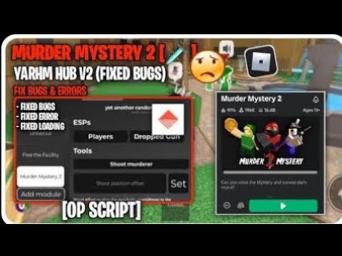 [BEST MM2 SCRIPT🔥] YARHM DIRECT SCRIPT LINK! ROBLOX - MM2 - YouTube