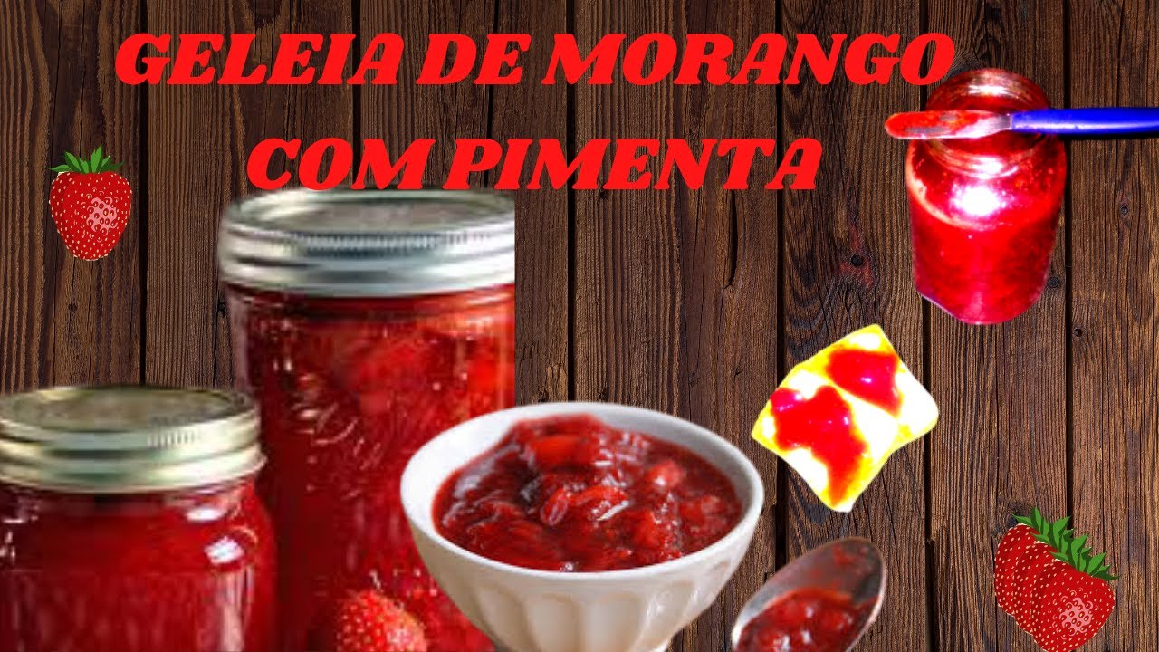 Geleia de Morangos com Pimenta 