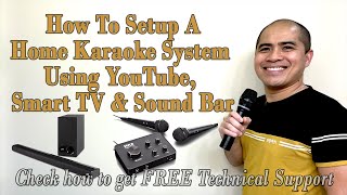 How To Setup A Home Karaoke System Using YouTube, Smart TV and Sound Bar