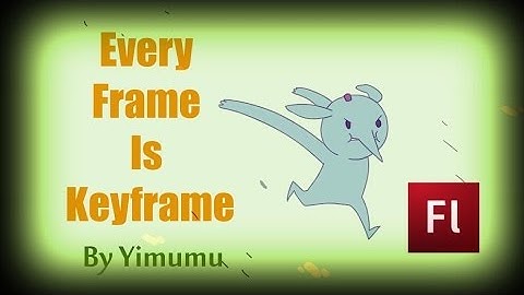 Flash Tutorial: Every Frame is Keyframe/ How to create Lucky Pie #1