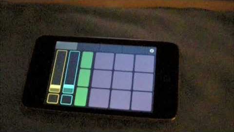 Using TouchOSC on my new iphone.