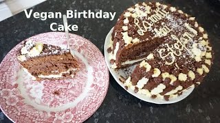 How to Vegan Birthday Cake Recipe Tasty and Delicious Creams and Decoration