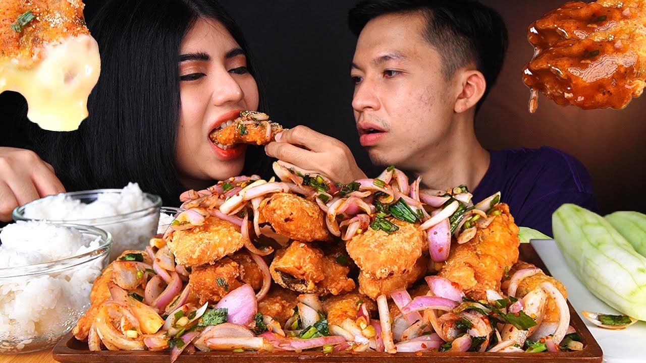 ยำไก่แซ่บ ทำกินเองไม่ง้อ KFC 