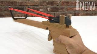 Como Hacer una Pistola de gomera de Supervivencia en Casa - DIY