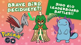 AMAZING LEADERBOARD BATTLES WITH BRAVE BIRD DECIDUEYE IN JUNGLE CUP!! Pokémon GO Battle League