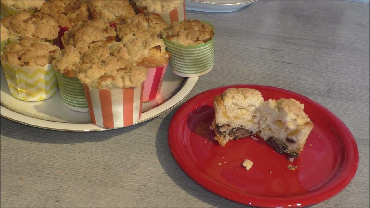 Apfelkuchen Muffins mit Schokostückchen im Airfryer gebacken YouTube