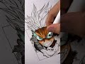 Drawing Vigilante Deku from tiktok @wy.rich | #shorts