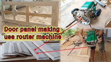 How to make a door panel using router machine || Router machine sa door panel cutting kaise kara 