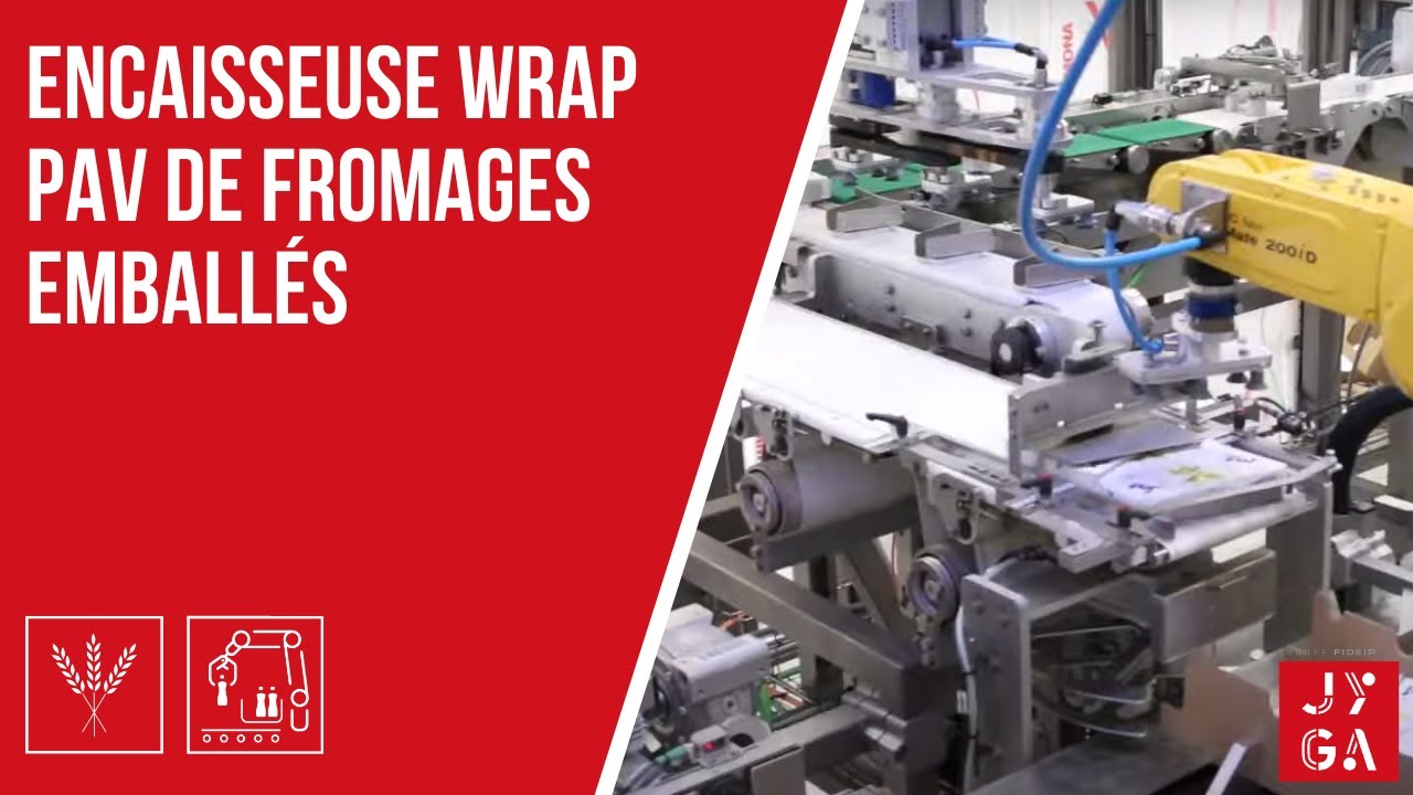 Encaisseuse wrap PAV de fromages emballés