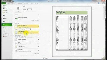 Excel 2010 Beginner: Unit 6 Lesson C - Printing
