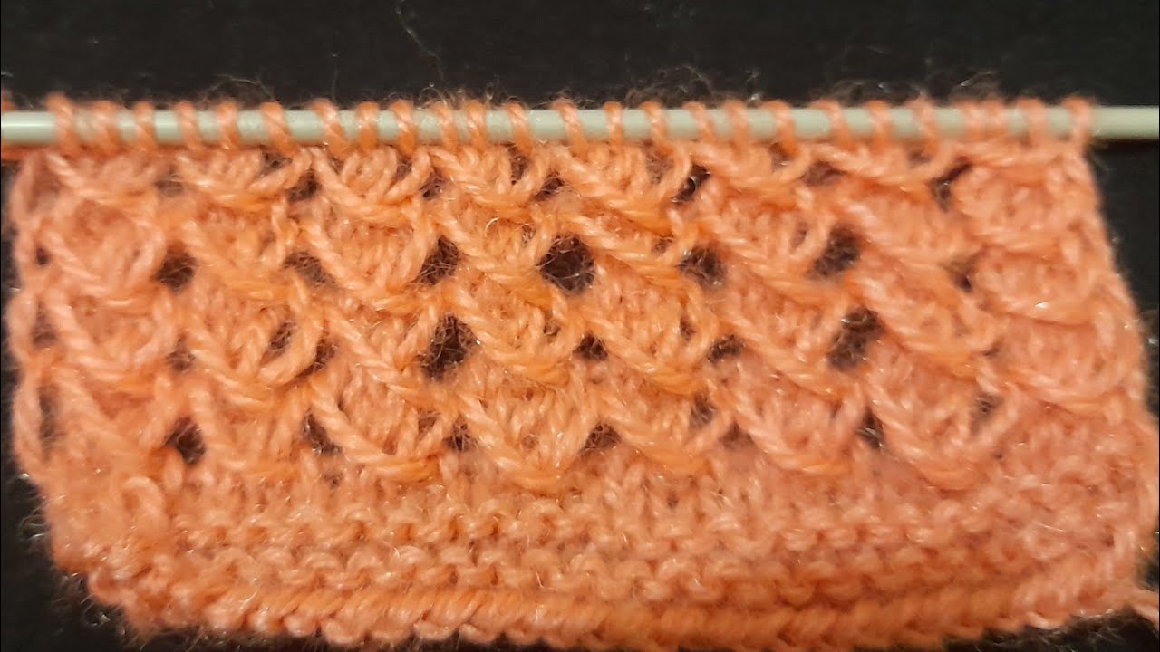 तीन फंदे का बुनाई डिजाइन #Only Two Row Repeat Pattern #Ladies Jacket ...