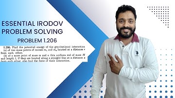 Essential Irodov Problem Solving Series | Question 1.206 | JEE / NEET | Concept Building |