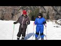 Skiing at hamta pass