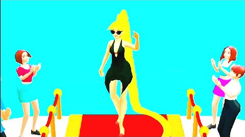 Hair challenge 🖤❤️ - High Score 🎼 Max Level Walkthrough Gameplay Android iOS 🎮