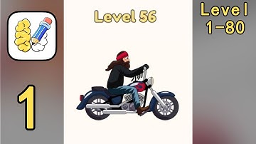 DOP: Draw One Part - Gameplay Walkthrough Part 1 (Level 1 - 80) - Tutorial