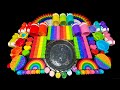 The Most Satisfying Rainbow🌈 Slime ASMR Ever/Rainbow🌈 Slime Mixing Random things into slime