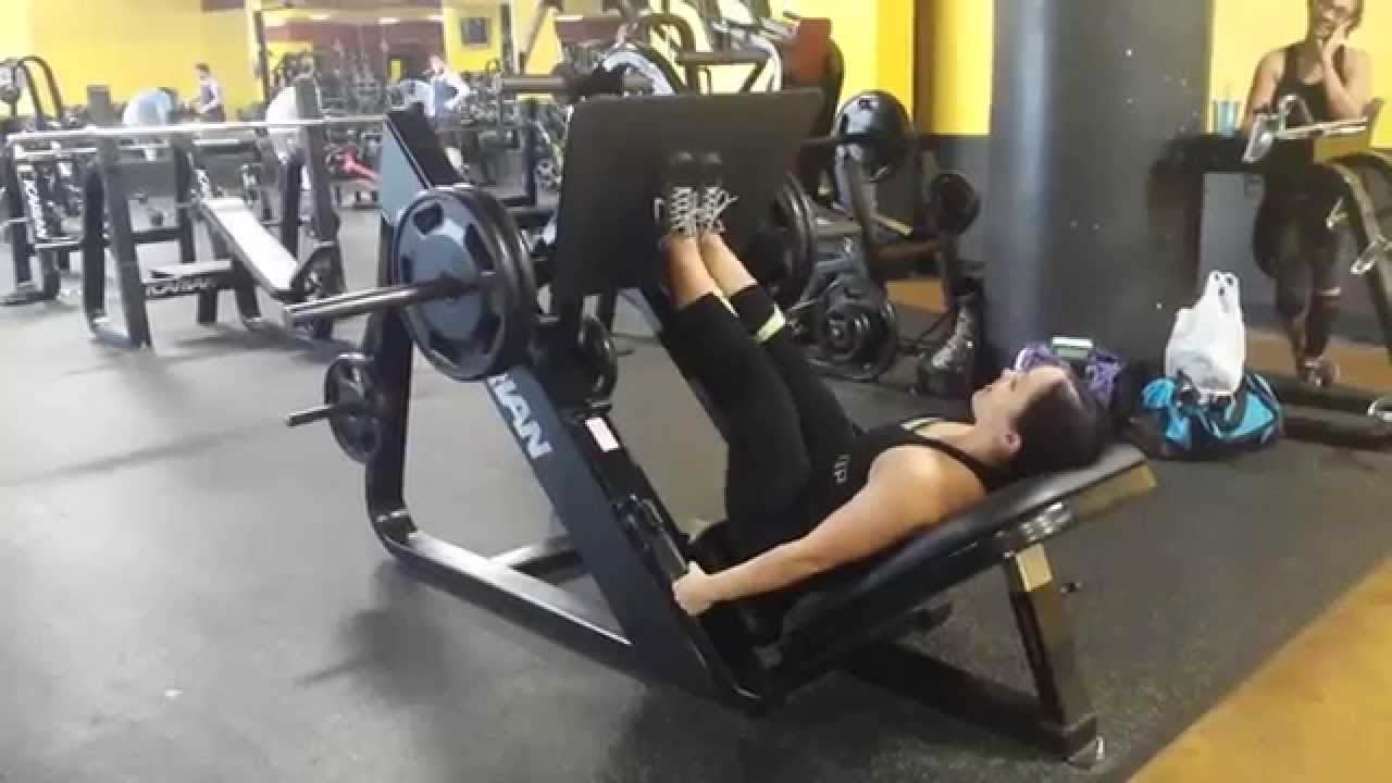 Leg Press (legs together) Quad Workout YouTube