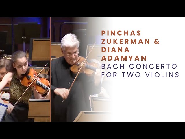 Pinchas Zukerman & Diana Adamyan (15 y.o.) // Bach. Concerto for