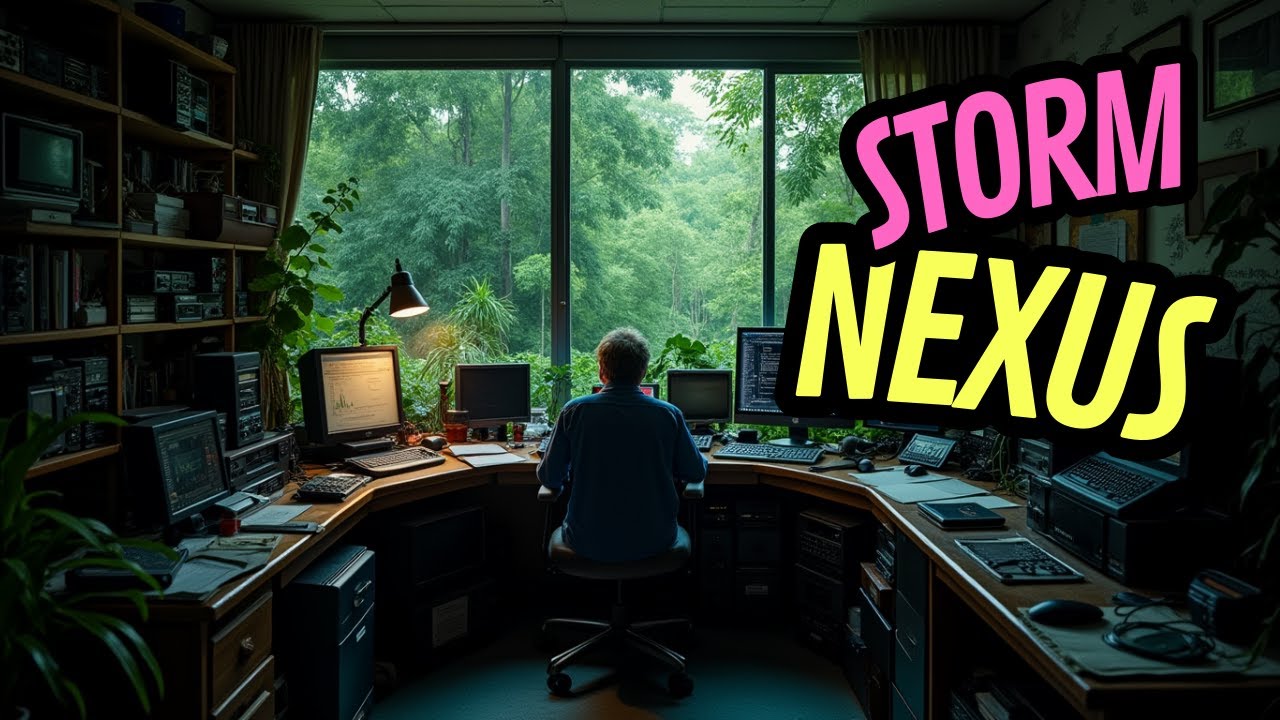 ✨✨STORM NEXUS: Zen-like Workstation | Rainy Day Coding Retreat | Computer room relaxing, and ASMR