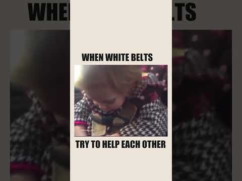Whitebelts helping each other #funny #bjj #meme #shorts
