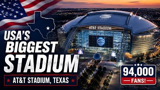AT&T Stadium Explained 🇺🇸 | Inside America’s Biggest Stadium in Texas. #usa 