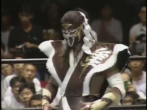 モグラハウス ハヤブサ FMW プロレス Hayabusa vs. Mammoth Sasaki -22.10.2001 FMW Power Splash 200