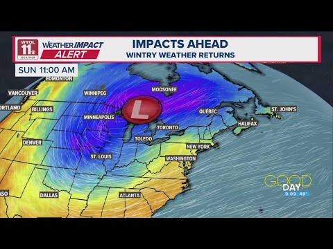 After Friday morning rain, colder weekend and first snow ahead | WTOL ...