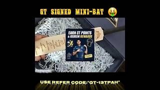 Gujarat titans signed mini-bat from Titans Fam app 🔥👌|| Use Refer code:"GT-13TPAH" ON TITANS FAM APP