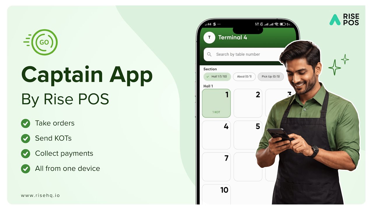 Captain App | Smart Order Taking, KOT & QR Payments for Restaurants